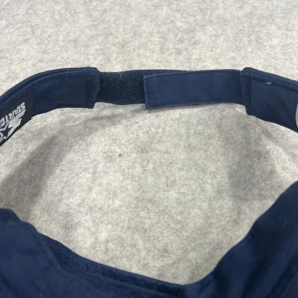 Starter‎ Visor Cap Adjustable Strap Logo Athletic Navy Retro Y2k Fashion - Picture 7 of 7
